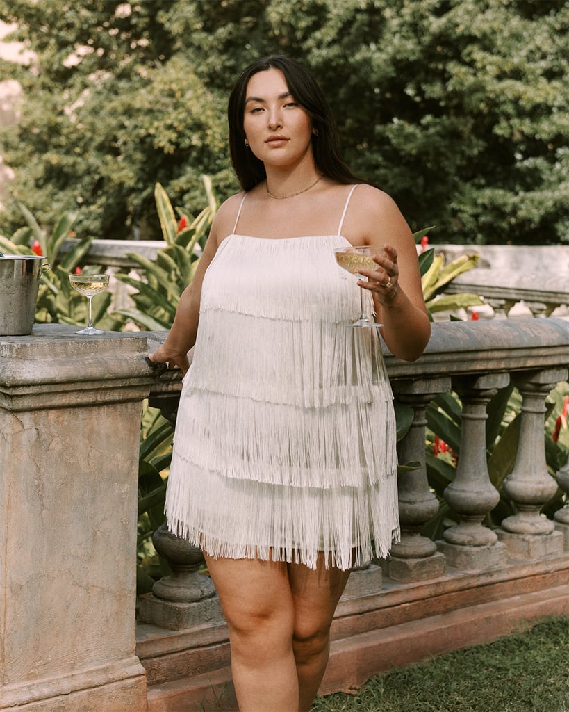 Plus size white bachelorette dress clearance