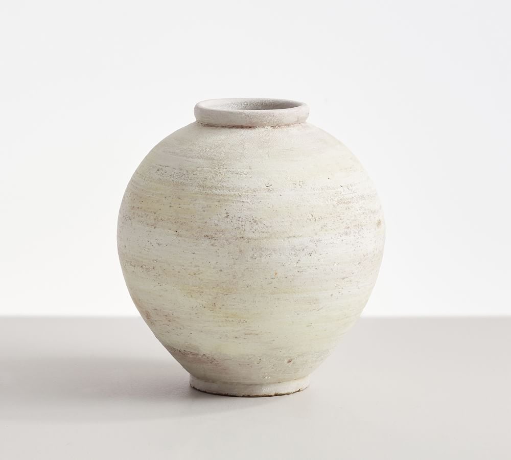 Artisan White Vase