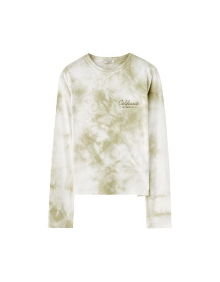 pull&bear California tie-dye T-shirt