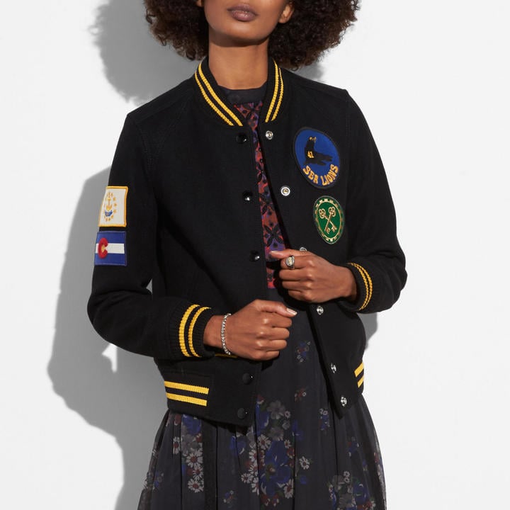 coach military jacket