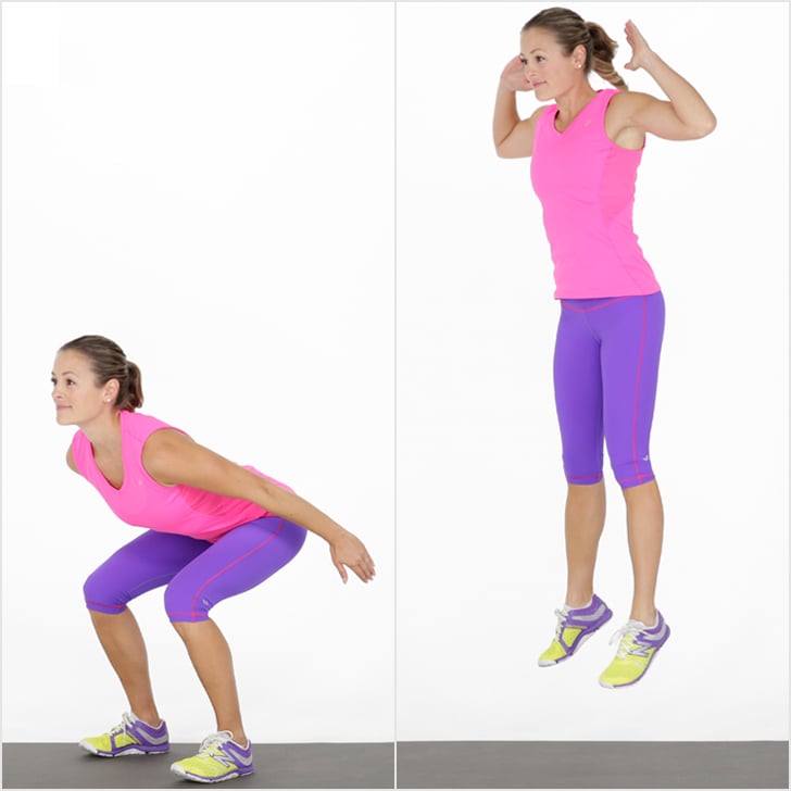 Jump Squat Bodyweight Workout For Abs Popsugar Fitness Photo 5