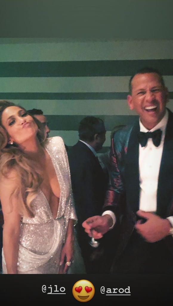 Jennifer Lopez Silver Sequin Dress After 2019 Grammys