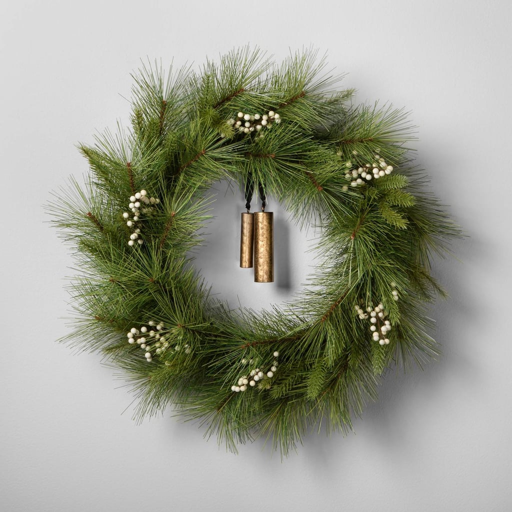 24" Artificial Pine Wreath With Bell ($35)