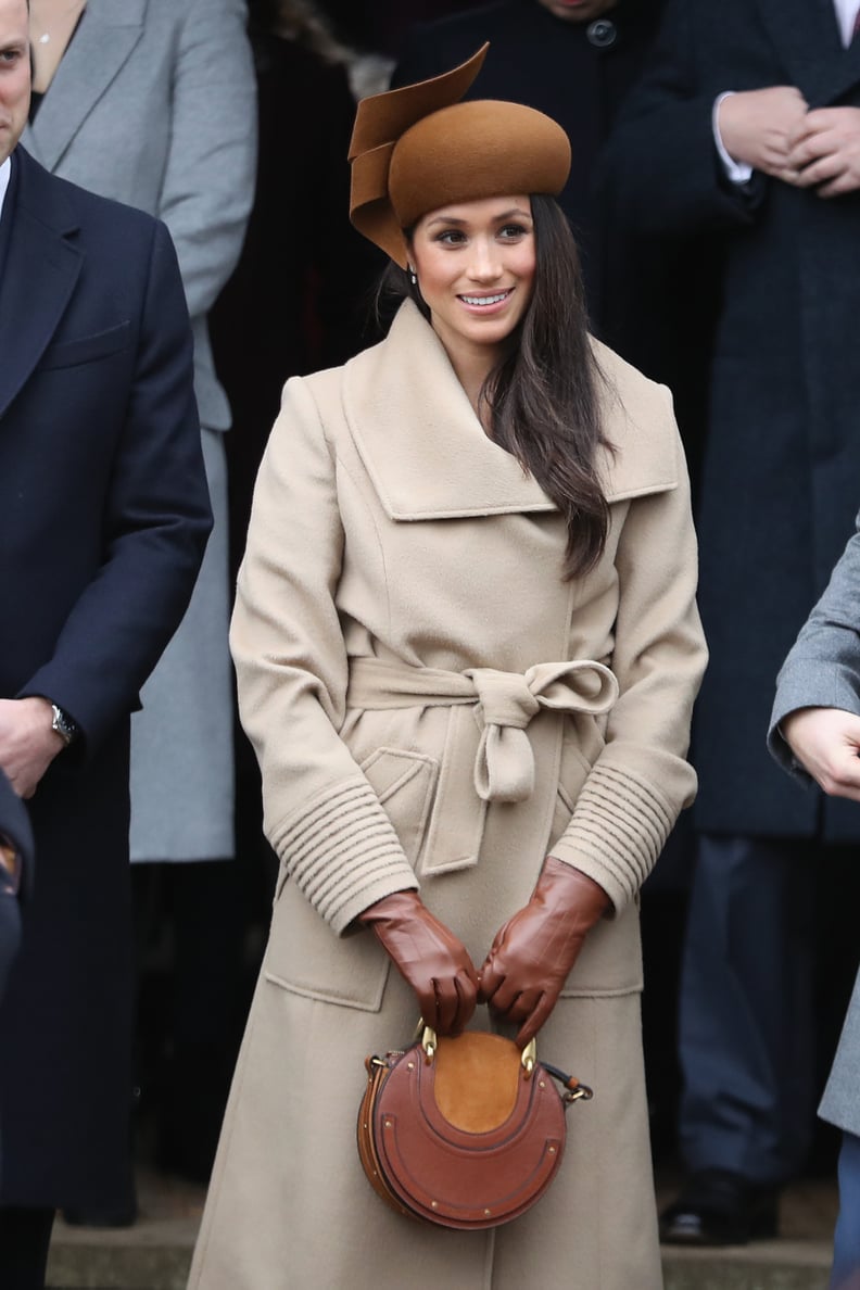 KING'S LYNN, ENGLAND - DECEMBER 25:  Meghan Markle attends Christmas Day Church service at Church of St Mary Magdalene on December 25, 2017 in King's Lynn, England.  (Photo by Chris Jackson/Getty Images)