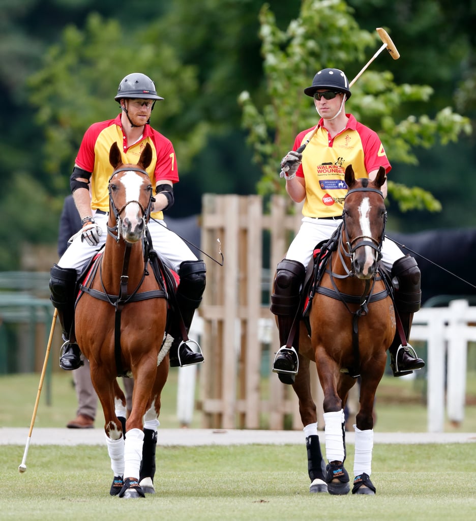 Pictures of Prince William and Prince Harry Playing Sports