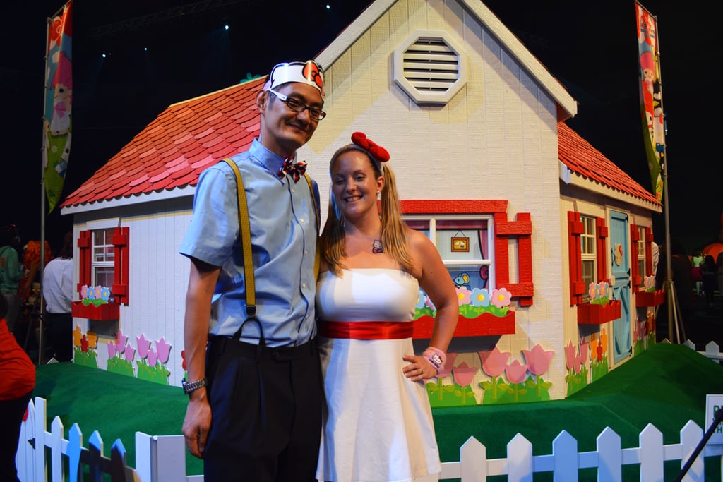 One couple showed their love as Dear Daniel and Hello Kitty.