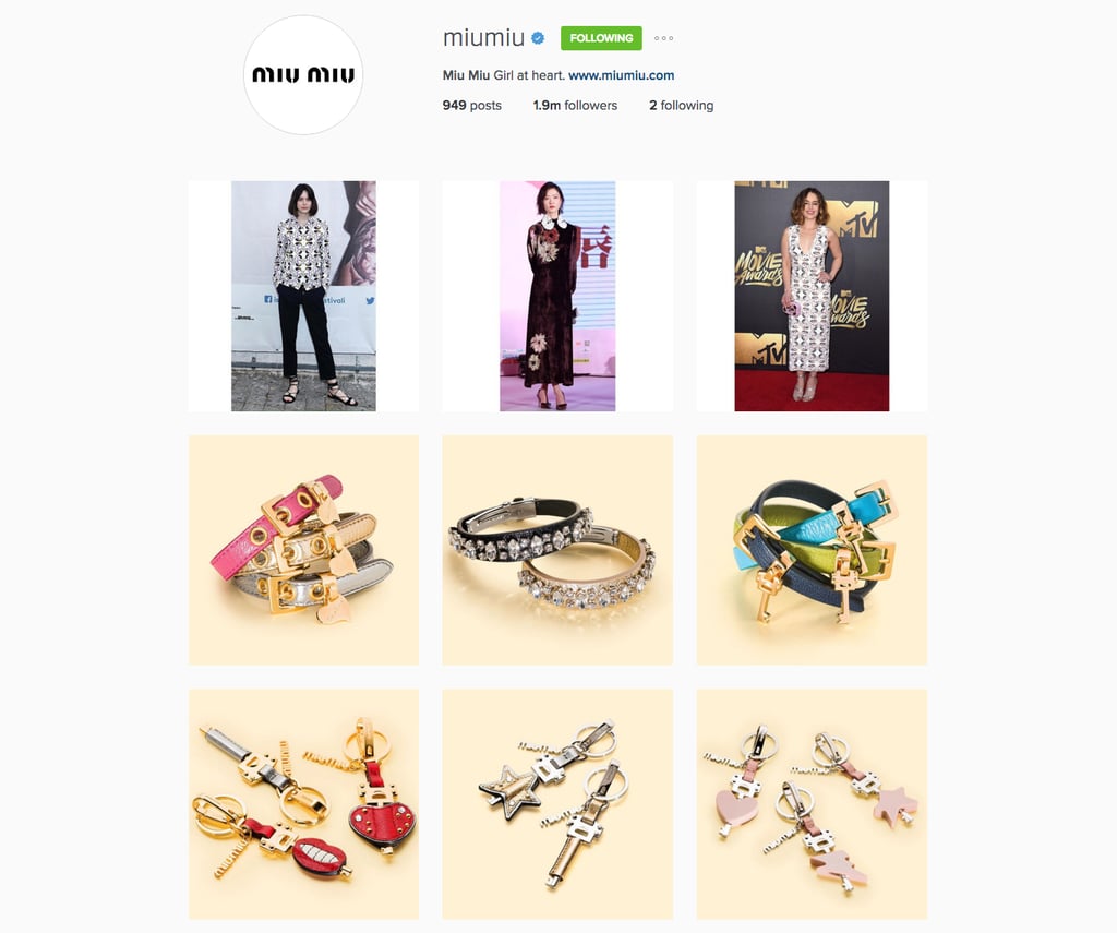 Miu Miu's Instagram Feed