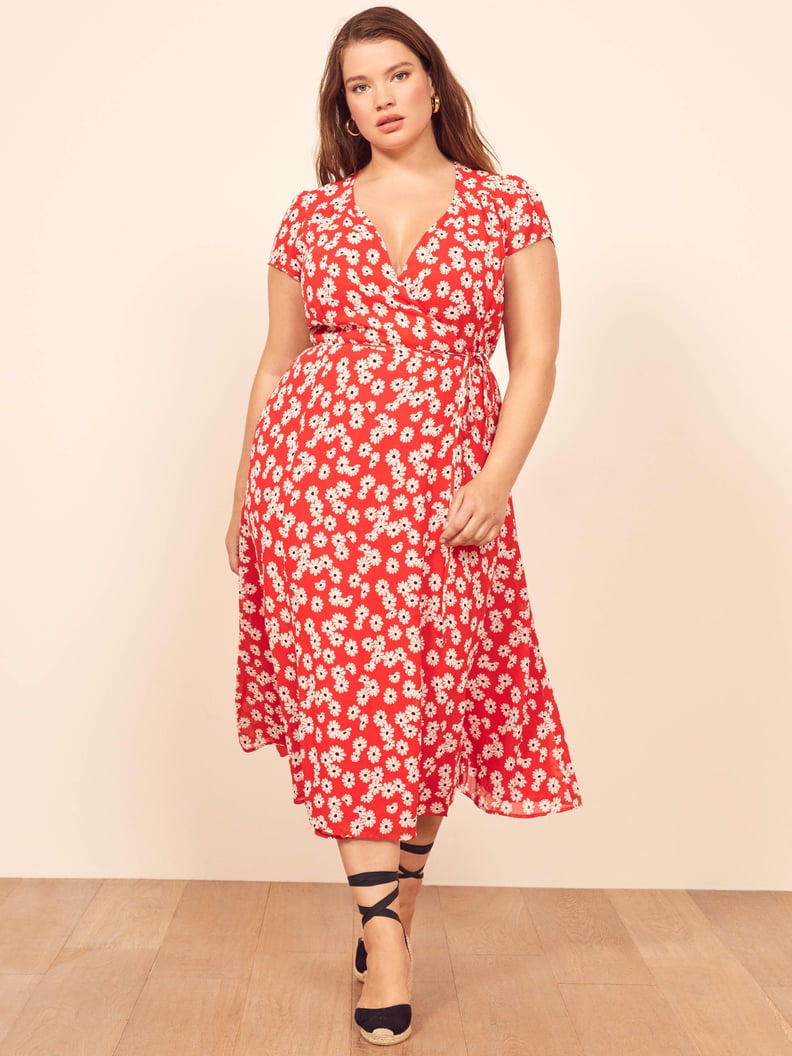 Unique Bargains Women's Plus Size Summer Outfits Pin Dots Floral