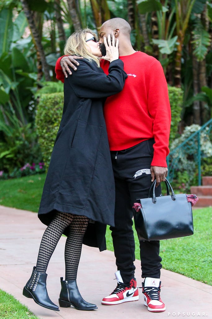 Laura Dern and Baron Davis Kissing in LA December 2017