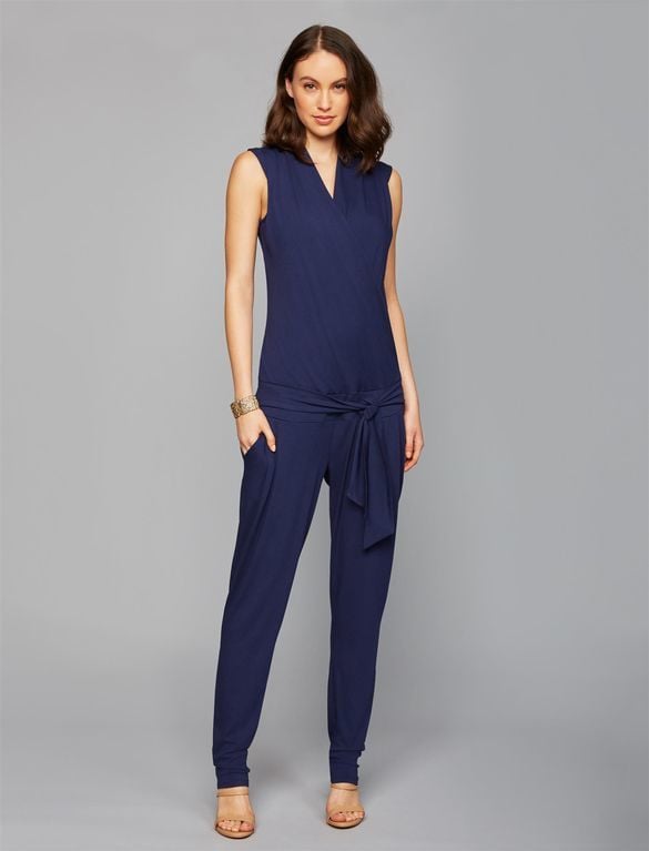 A Pea in the Pod Envie De Fraise No Belly Skinny Leg Maternity Jumpsuit