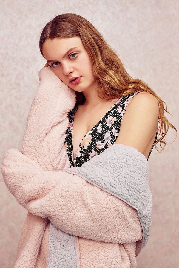 Uo carmella cozy reversible coat Clearance