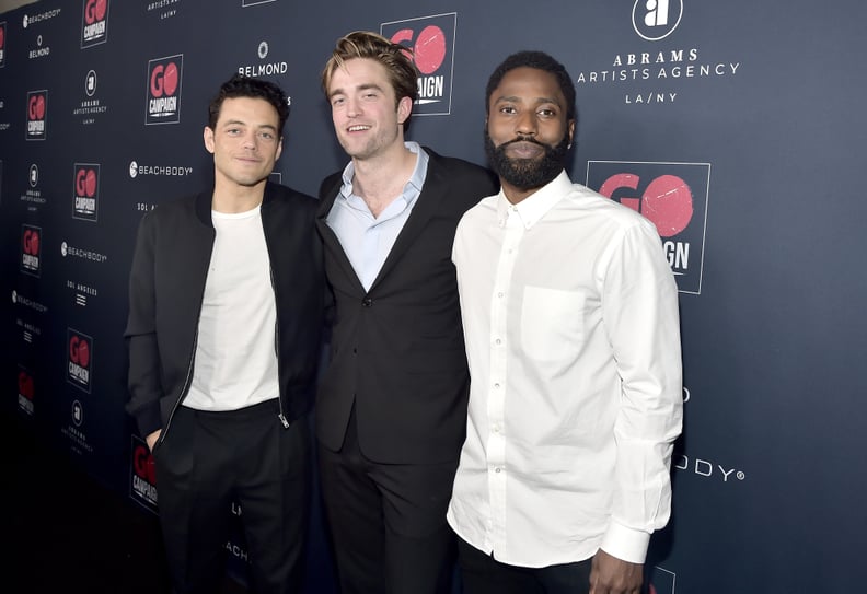 Rami Malek, Robert Pattinson, and John David Washington