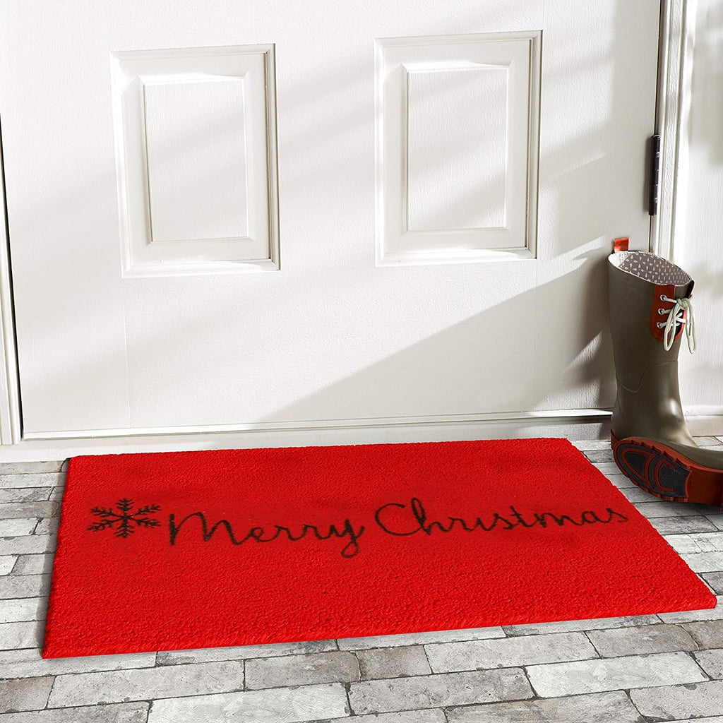 Red Merry Christmas Doormat