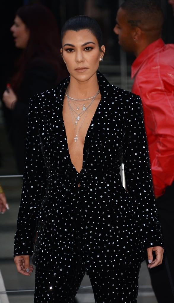 Kourtney Kardashian Embellished Suit CFDA Awards 2018