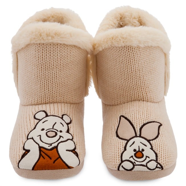 Warm House Slippers: Winnie the Pooh Boot Slippers