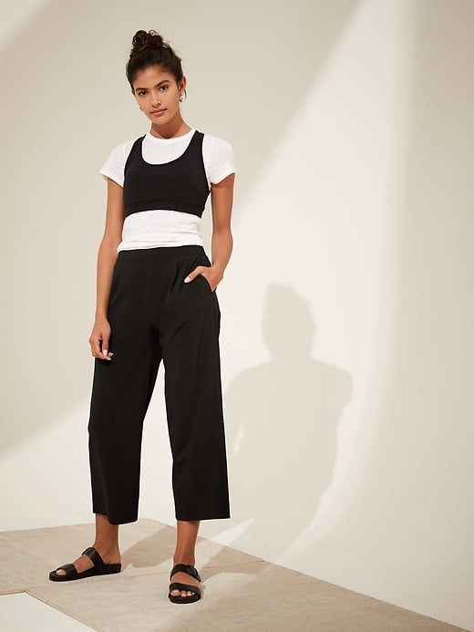Flyweight Wide-Leg Cropped Pants