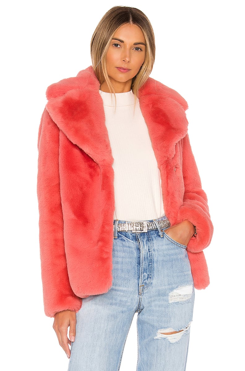 Kendall + Kylie Faux Fur Coat