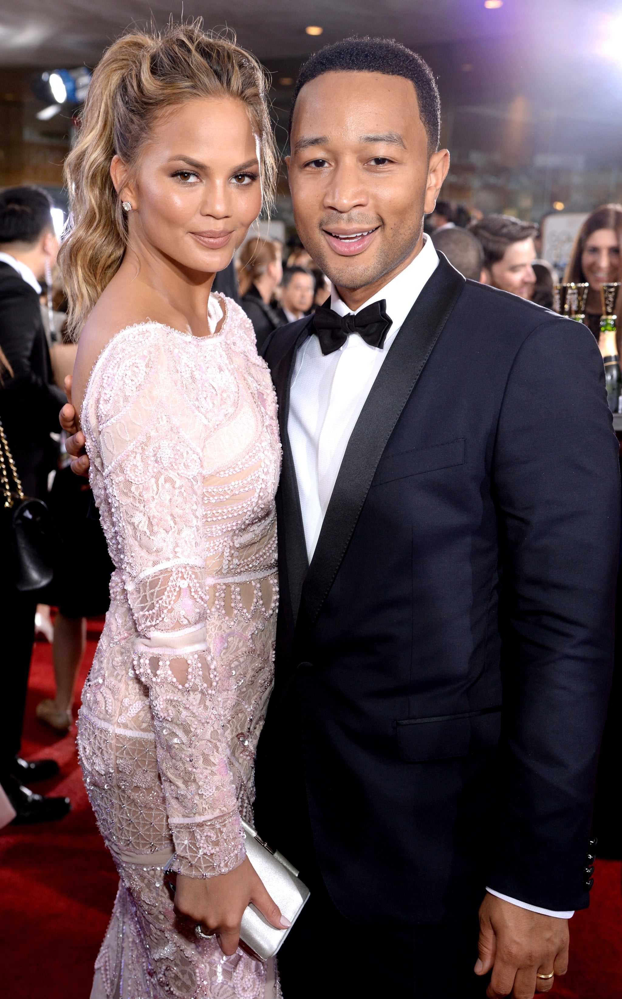 Chrissy Teigen Golden Globes Cry Face Gif And Pictures Popsugar Celebrity Australia