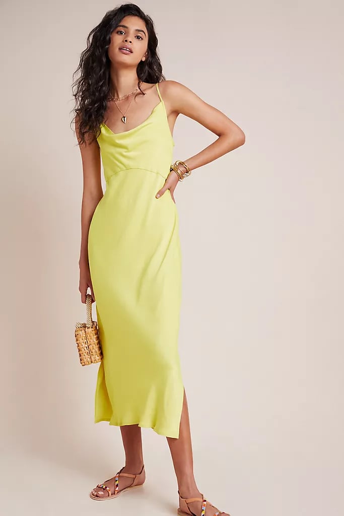 Bias slip dress anthropologie clearance