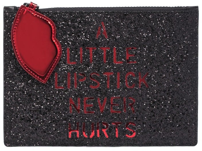 Lulu Guinness Black & Red Lipstick Never Hurts Grace ($155)