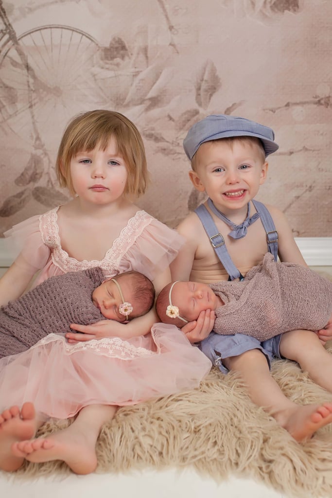 2 Sets of Twins Newborn Photo Shoot