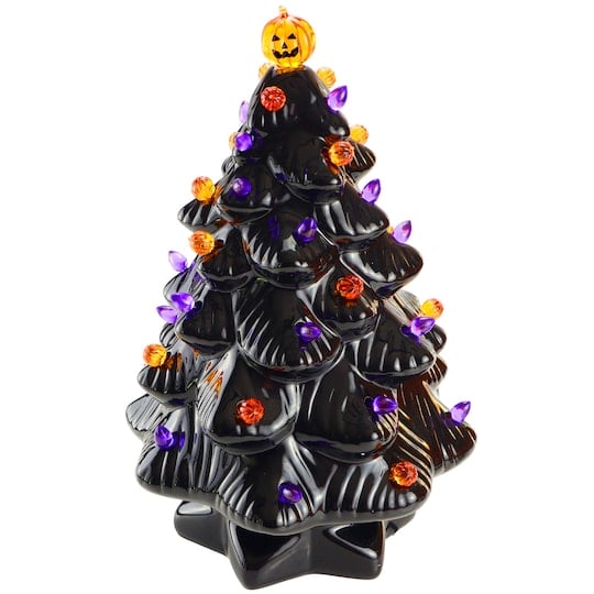 Black Ceramic Halloween Tree