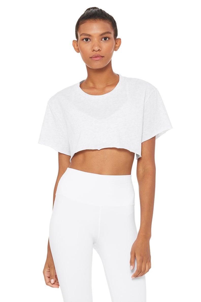 Alo Yoga top small womens, white with zip pocket - $18 (76% Off Retail) -  From Eva