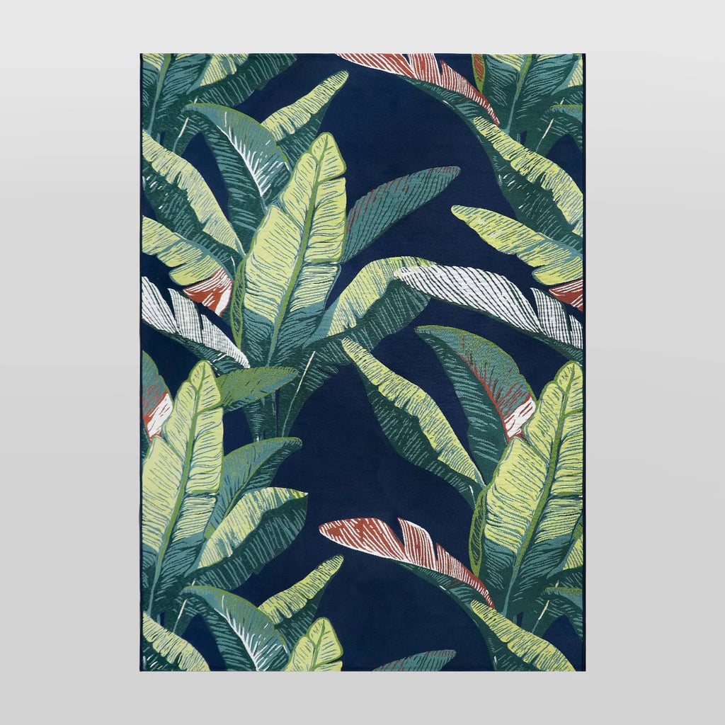A Tropical Outdoor Rug: Banana Leaf Outdoor Rug