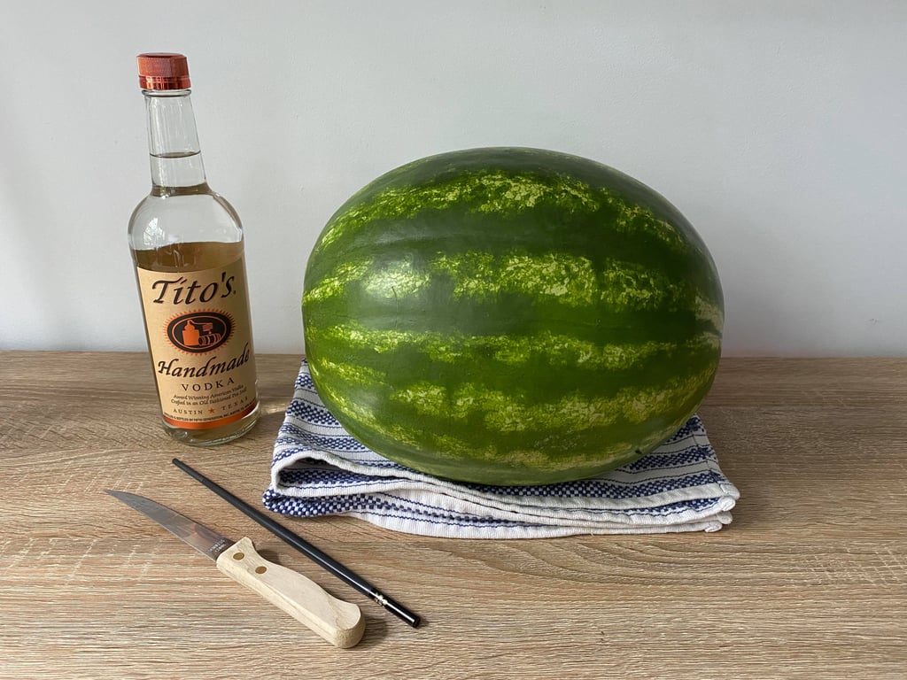 Gather Utensils, and Wash the Watermelon