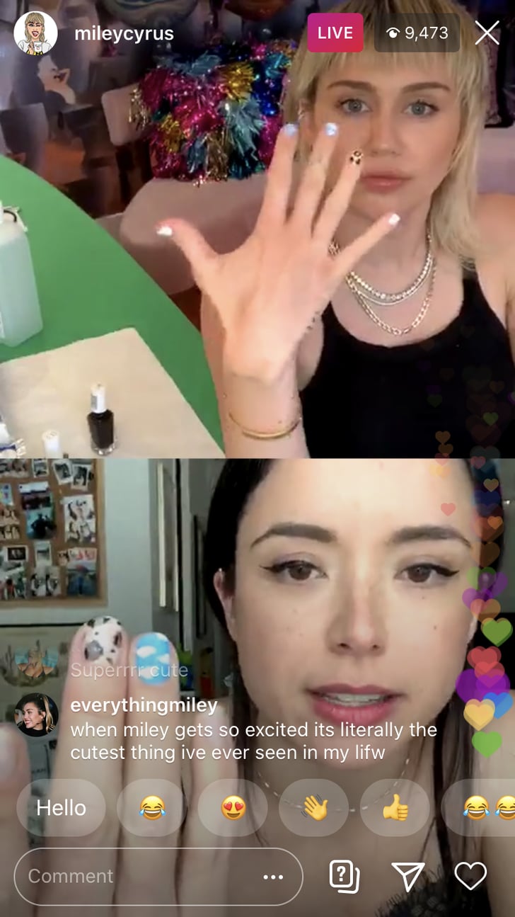 Flower Nail Art Tutorial Miley Cyrus Nail Art Tutorial Instagram Live