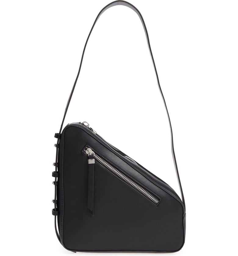 Topshop Triangle Zip Shoulder Bag