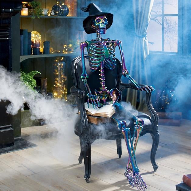 Grandin Road 5-Foot-Tall Iridescent Halloween Skeleton