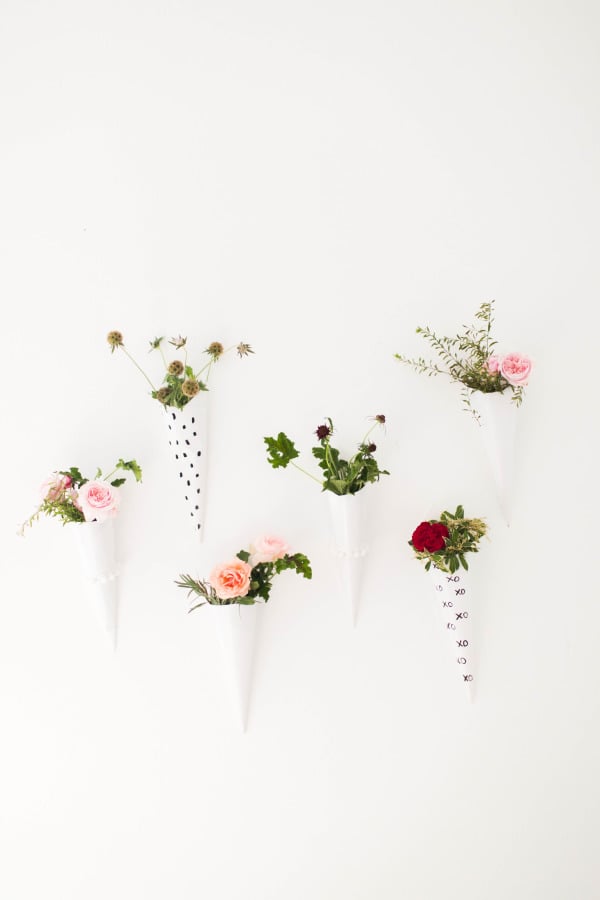 DIY FLORAL WALL SCONCES