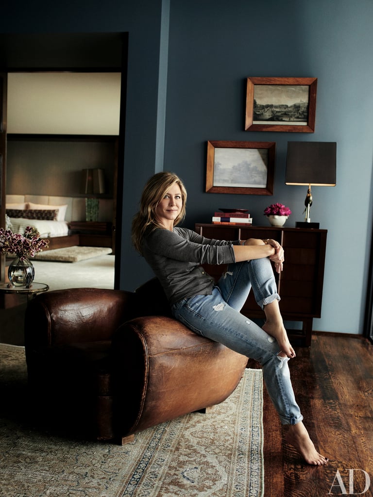 Jennifer Aniston Grlfrnd Jeans in Architectural Digest