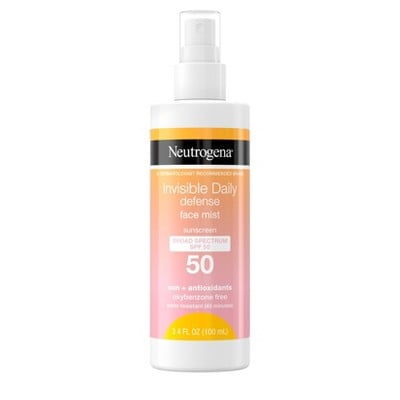 Neutrogena Invisible Daily Defence Sunscreen Face Mist - SPF 50