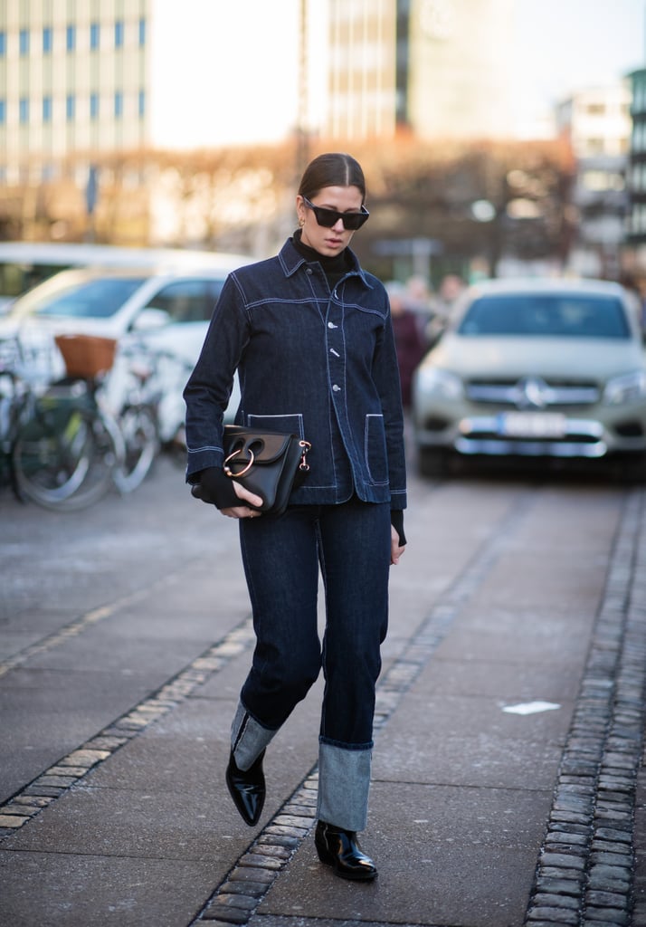 all denim outfit