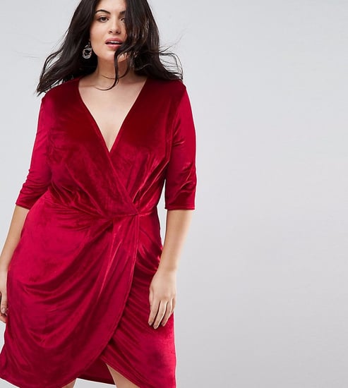 plus size red holiday dress