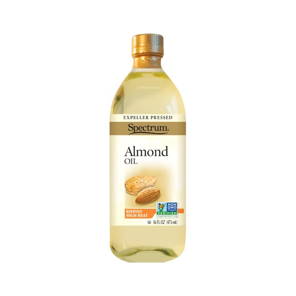 Spectrum Natural Pressed Refined Almond Oil ($7)
EWG Rating: 1
Almond oil is less greasy than other natural oils.