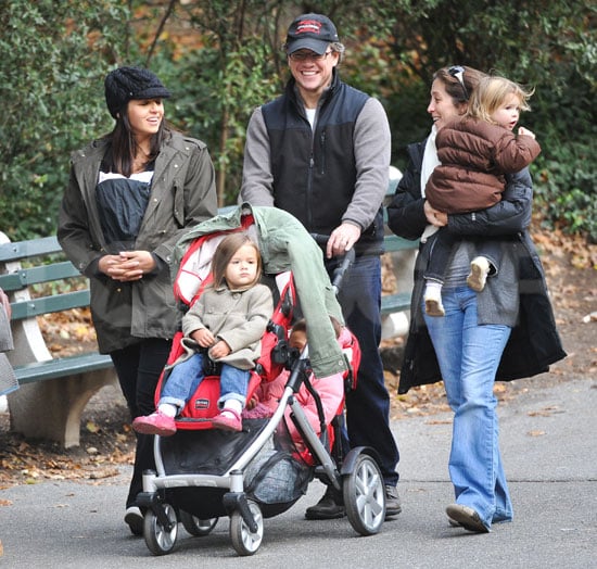 Pictures of Matt and Luciana Damon Out in Central Park With Newborn ...