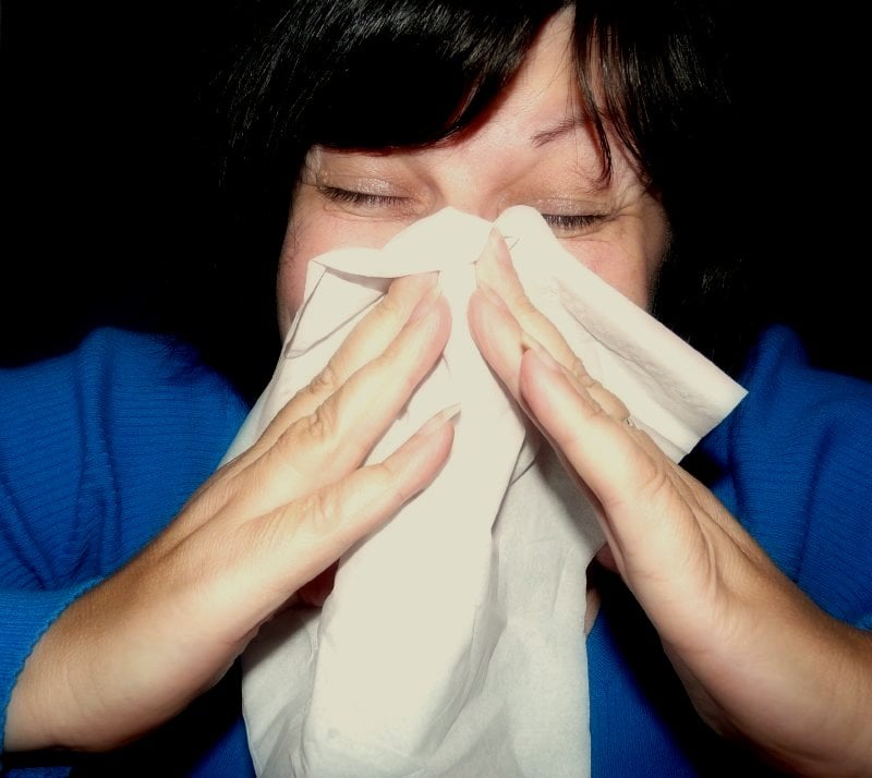 Do everything in your power to stop a sneeze during naptime.