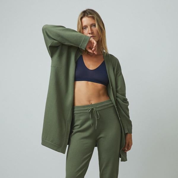 Lunya Cozy Cotton Silk Button Front Cardigan