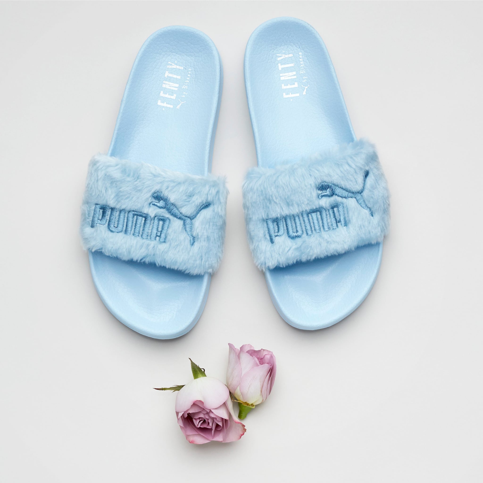 puma sandals fur