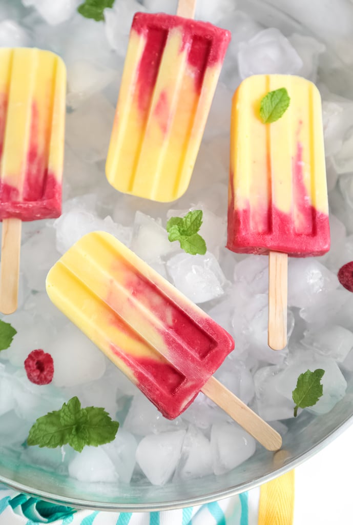 Mango Raspberry Lassi Ice Pops
