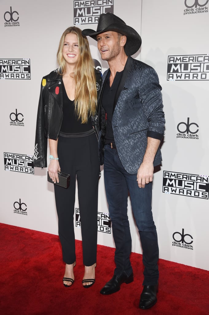Tim McGraw and Daughter at the American Music Awards 2016