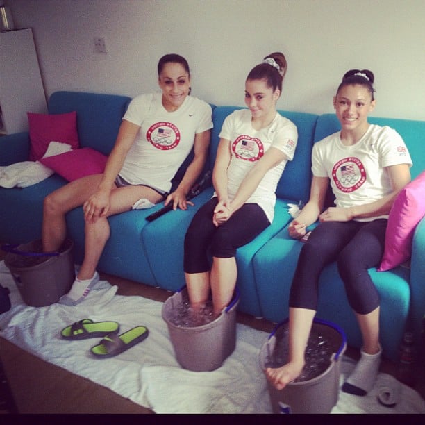 Usa Gymnast Mckayla Maroney Iced Her Feet With The Squad That S A Wrap All The Pics Celebs Shared From London The Olympics Popsugar Celebrity Photo 25