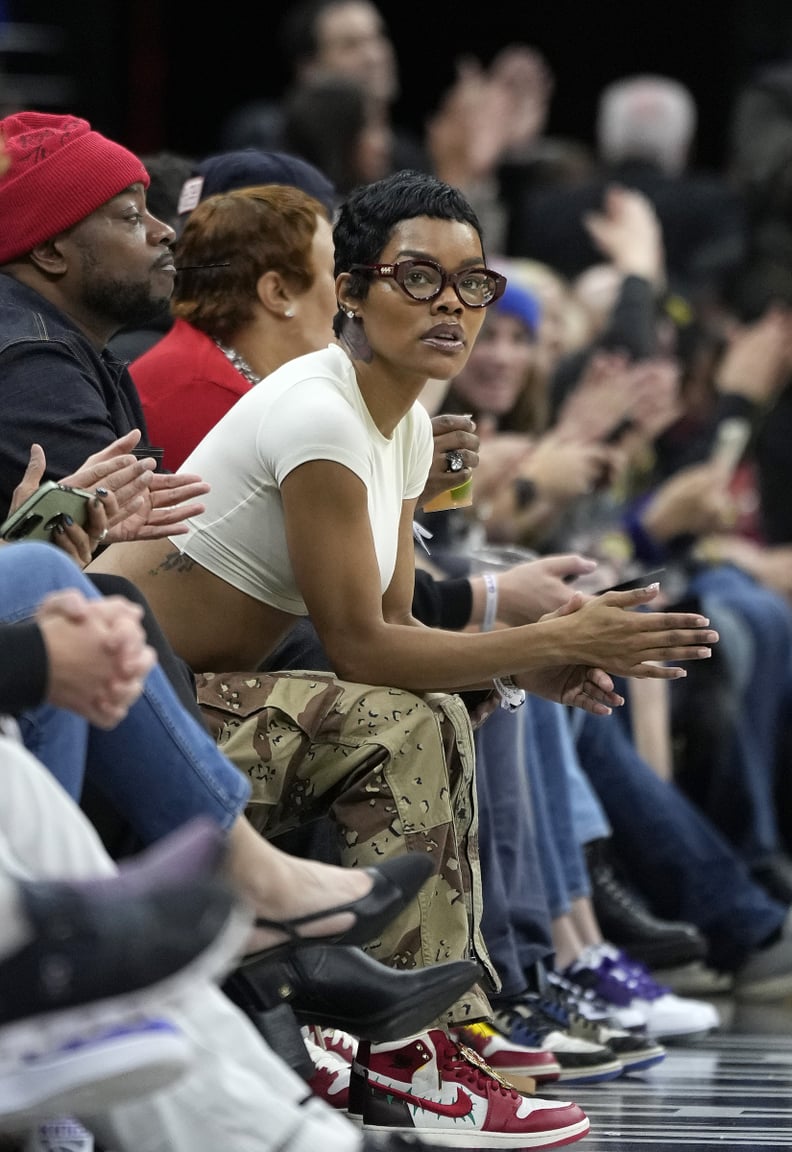 Teyana Taylor at Denver Nuggets v Sacramento Kings Game, February 2024