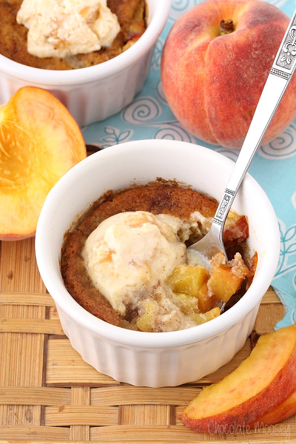 Peach Cobbler (For Two!)