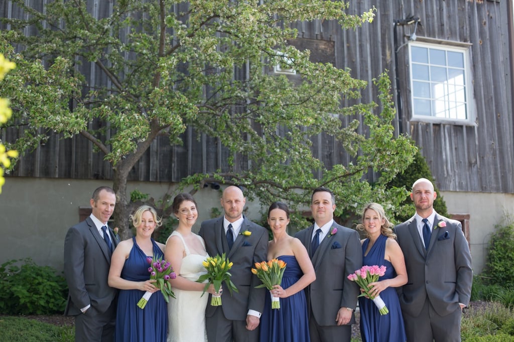 Photo of Bride and Bridesmaids Breastfeeding Together