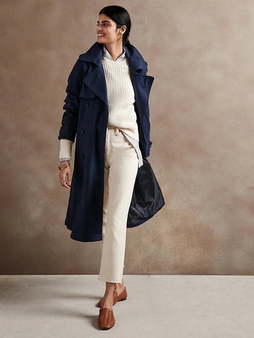 Banana Republic Factory Store Cotton Twill Trench