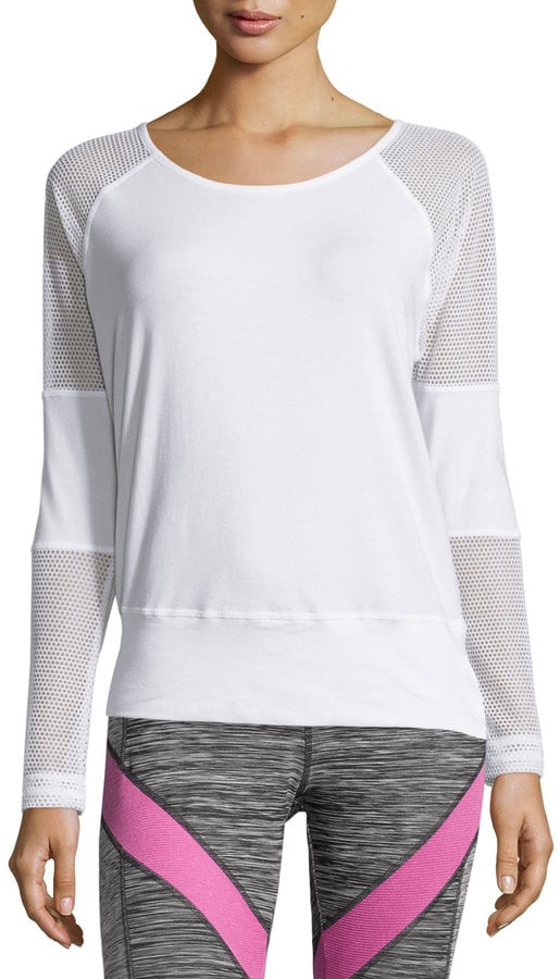 Soybu Long-Sleeve Mesh Yoga Top